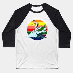 Surfing Paradise Baseball T-Shirt